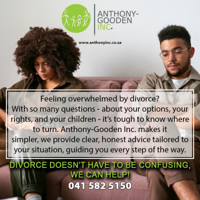 Couple sitting on couch, representing the finalisation of a marriage dissolution